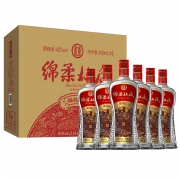 杜康 绵柔杜康 福临门 浓香型白酒 42度 500mlx6瓶