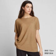 4日0点：UNIQLO 优衣库 418663 女士圆领针织衫