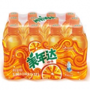 限地区：美年达 Mirinda 橙味 汽水碳酸饮料 300/330ml*12瓶