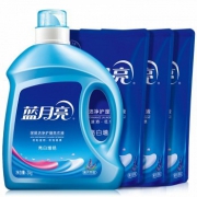 22日0点：蓝月亮 亮白增艳洗衣液 （薰衣草亮白3kg瓶+薰亮白袋1kg*3袋）*2件