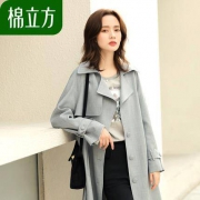 棉立方 19CF157 女士中长款风衣
