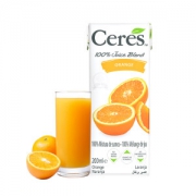 南非原装进口 西瑞斯Ceres 0添加橙汁 100%纯果汁 200ml*6瓶