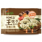bibigo 必品阁 菌菇三鲜王饺子 490g 25.9元，可低至12.95元