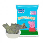 运费券收割机：Peppa Pig 小猪佩奇 儿童南瓜子夹心海苔 8g *4件 7.92元（需用券，合1.98元/件）