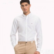 Tommy Hilfiger 汤米·希尔费格 男士修身长袖扣角领衬衫 2色