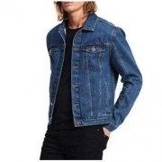 中亚Prime会员、限尺码： Calvin Klein 卡尔文·克莱 Denim Trucker 男式牛仔夹克