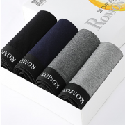 ROMON 罗蒙 8NK6004 男士纯棉平角内裤 4条装 39.9元包邮（需用券）
