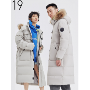 后序 90%白鹅绒 男女款过膝羽绒服