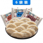 泰祥 海鲜水饺组合（虾仁鱿鱼鲅鱼） 360g*6盒 94元包邮（需用券）