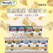 美国健康零食品牌，Simply 7 低热健康休闲薯片15大包 多口味