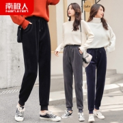 南极人加绒加厚 金丝绒休闲运动裤女 券后￥19.8