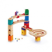 Hape E60214 夸得瑞拉旋风小子基础套装+滚珠积木年货礼盒
