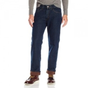 中亚Prime会员： Lee 李 Fleece and Flannel Lined Relaxed-Fit 男款加绒直筒牛仔裤
