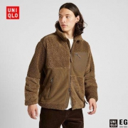 UNIQLO 优衣库 421998 设计师合作款 男装拼接摇粒绒茄克