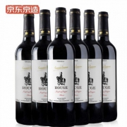 京东京造 法国进口干红葡萄酒 赤霞珠梅洛混酿 750ml*6瓶（整箱装）*2件