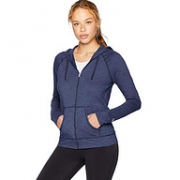 Champion/冠军 女式 混色针织连帽运动夹克 靛蓝色L码