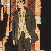 李宁（LI-NING） AYMN141 男款中长羽绒服