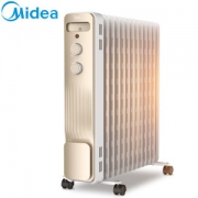 美的 电油汀取暖器 电暖气 13片 2200W 三档可调