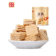 雅佳 豆乳威化饼干桶装 300g