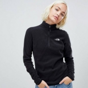 多码，The North Face 北面 100 Glacier 女士1/4拉链抓绒衣
