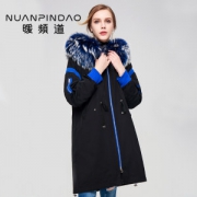 暖频道 可拆卸内胆 超厚羽绒服 大貉子毛领
