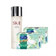 双11预售： SK-II 护肤精华露 神仙水 230ml+尤妮佳 绵柔化妆棉 66枚*2盒