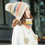 GeFaNa 歌凡娜 MZ-8108 女士秋冬可爱毛球针织帽 9.9元包邮（需用券）
