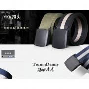 TommDanny 汤姆丹尼 帆布腰带 116/131cm