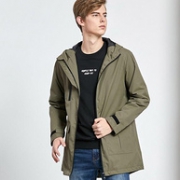 Jeanswest/真维斯 男士 修身风衣外套