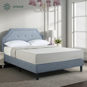 Zinus 际诺思 星夜U1 纽扣式软包布艺床 1.5m