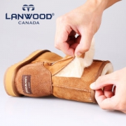 Lanwood 澳洲美利奴羊皮毛一体  女士中筒雪地靴