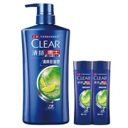 CLEAR 清扬 男士去屑洗发水套装 清爽控油型（500g+100g*2） *3件