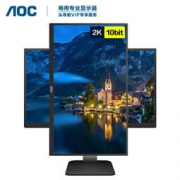 AOC Q27P1U 27英寸 IPS显示器（2560x1440、89%NTSC）