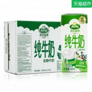 爱氏晨曦 进口全脂纯牛奶 200ml*24盒*3件
