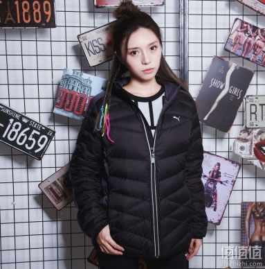 彪马女子连帽鹅绒羽绒服