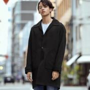 GXG 男女士长款字母印花风衣