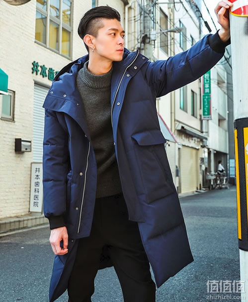 GLEMALL男士长款羽绒服