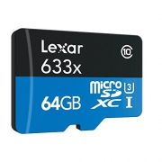 Lexar 雷克沙 633x MicroSD存储卡 64GB 46.9元包邮