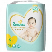PLUS会员：Pampers 帮宝适 一级帮 纸尿裤 S76片 *4件