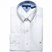 Tommy Hilfiger 汤米·希尔费格 男士修身长袖扣角领衬衫