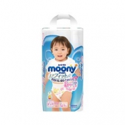 多款好价、11日0点、前15分钟：Moony 尤妮佳 女宝宝拉拉裤 XL38片 *12件