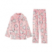 芬腾千线艺 女士珊瑚绒家居服套装