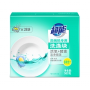 新88VIP：超能 洗碗机专用酵素洗涤块 28块（560g） *5件 +凑单品 115.42元包邮（合23.1元/件）