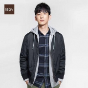 lativ 诚衣 43847 男士飞行员茄克棉服