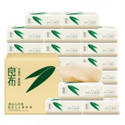 DELLBOO 良布 本色竹浆超韧抽纸 3层100抽*24包 *3件