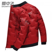 雪中飞 男士 19新款 时尚棒球领羽绒服