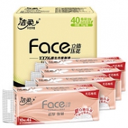 C&S 洁柔 粉Face 卷纸 4层 70gx40卷x3件