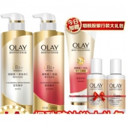 OLAY 玉兰油 烟酰胺沐浴露套装（莹亮臻护500ml+紧致臻护500ml）+身体乳旅行礼包 *2件