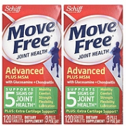 关节炎止痛配方，120粒x2瓶,Schiff 旭福 Move Free 绿盒维骨力
