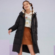11日0点、双11预告：美特斯邦威女长款过膝羽绒服